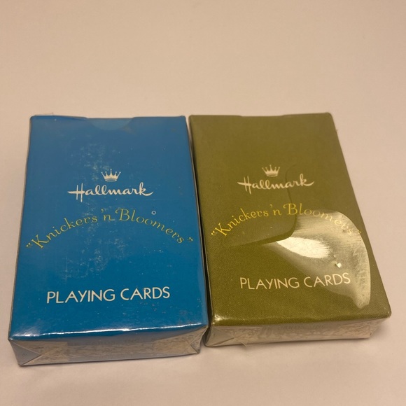 70s boys art Hallmark Crown Knickers n Bloomers mini PLAYING CARDS 2 Deck LOT - Picture 2 of 13